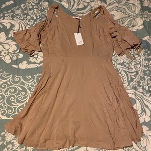 Love Riche Flutter Sleeve Dress